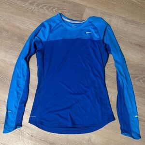 Nike Women's Vibrant Blue Long Sleeve running top